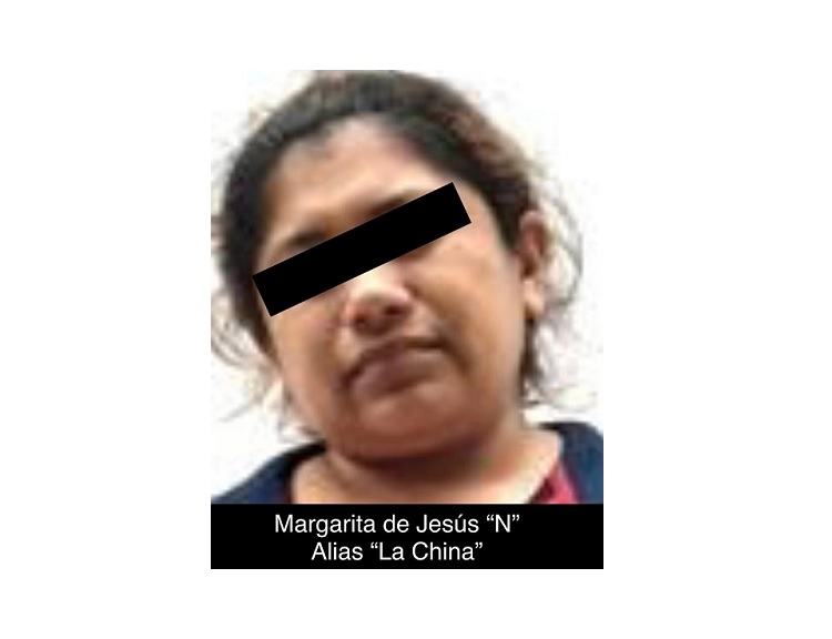Cae “La China”, jefa de sicarios del CJNG en Acayucan, junto con integrantes de su célula delictiva