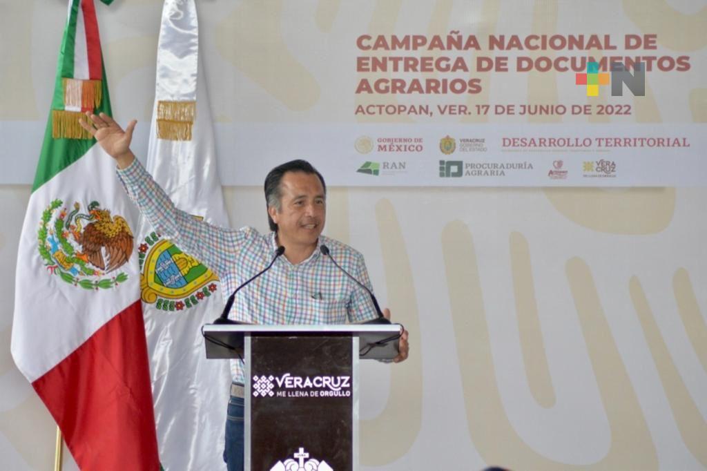 Gobiernos de la 4T retribuyen al campo; abaten 20 años de rezago patrimonial