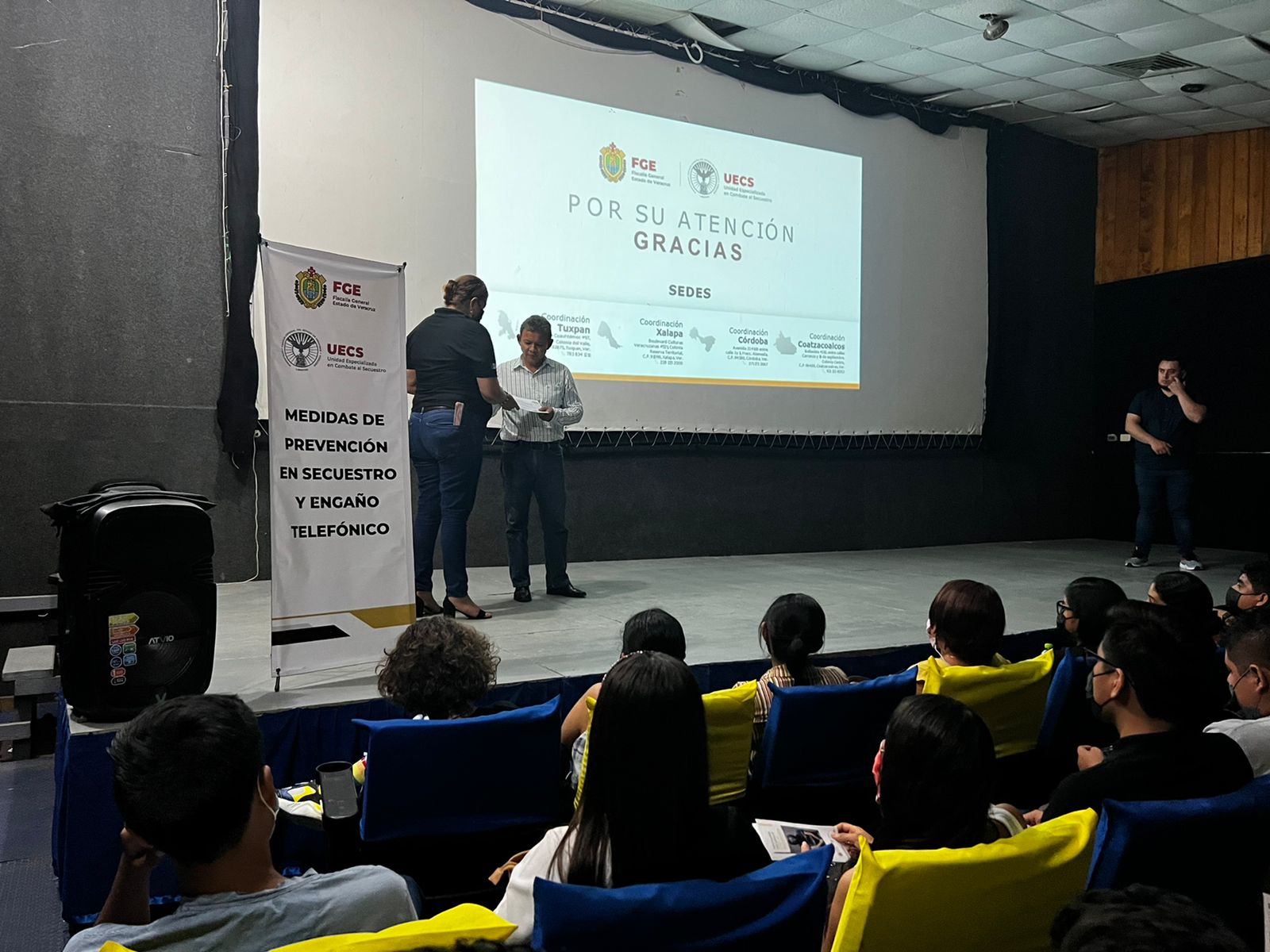 Capacita UECS a estudiantes en prevención al secuestro y engaño telefónico