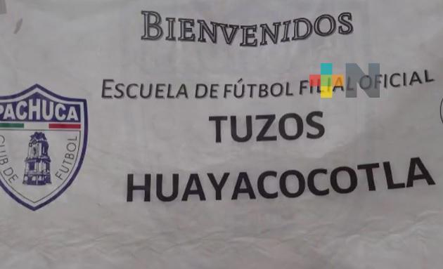 Club Pachuca inaugura escuela de futbol filial Tuzos Huayacocotla