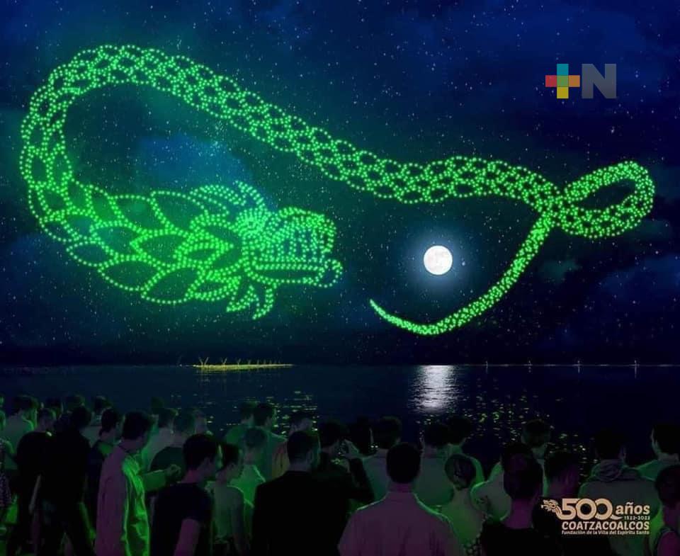 200 drones realizarán exhibición en el festejo de los 500 años de Coatzacoalcos