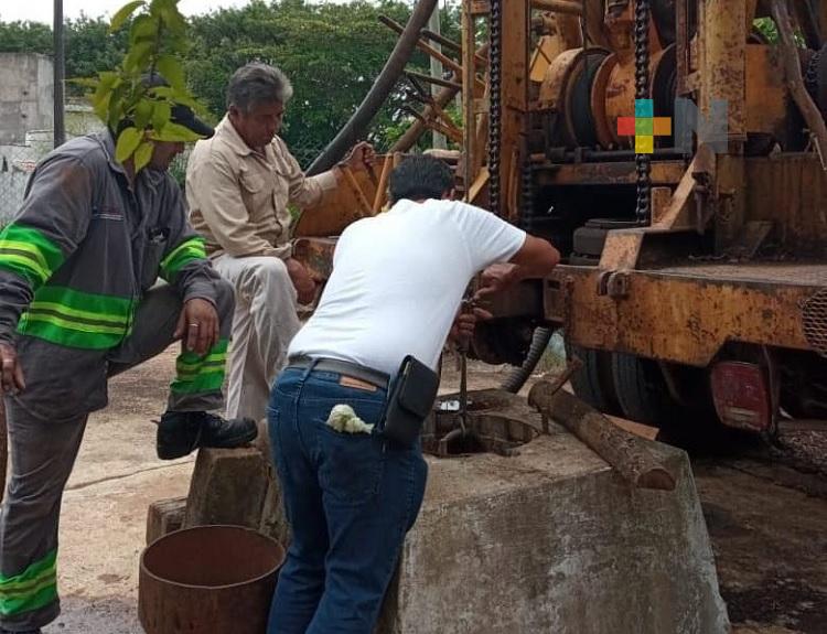 Continúa CMAS Coatzacoalcos rehabilitación de pozos de agua