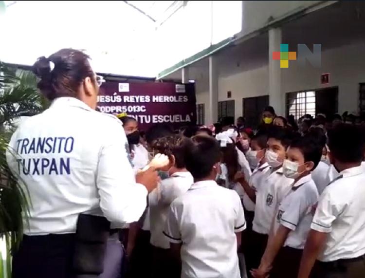 En Tuxpan continúan cursos del programa «Educación Vial en tu Escuela»