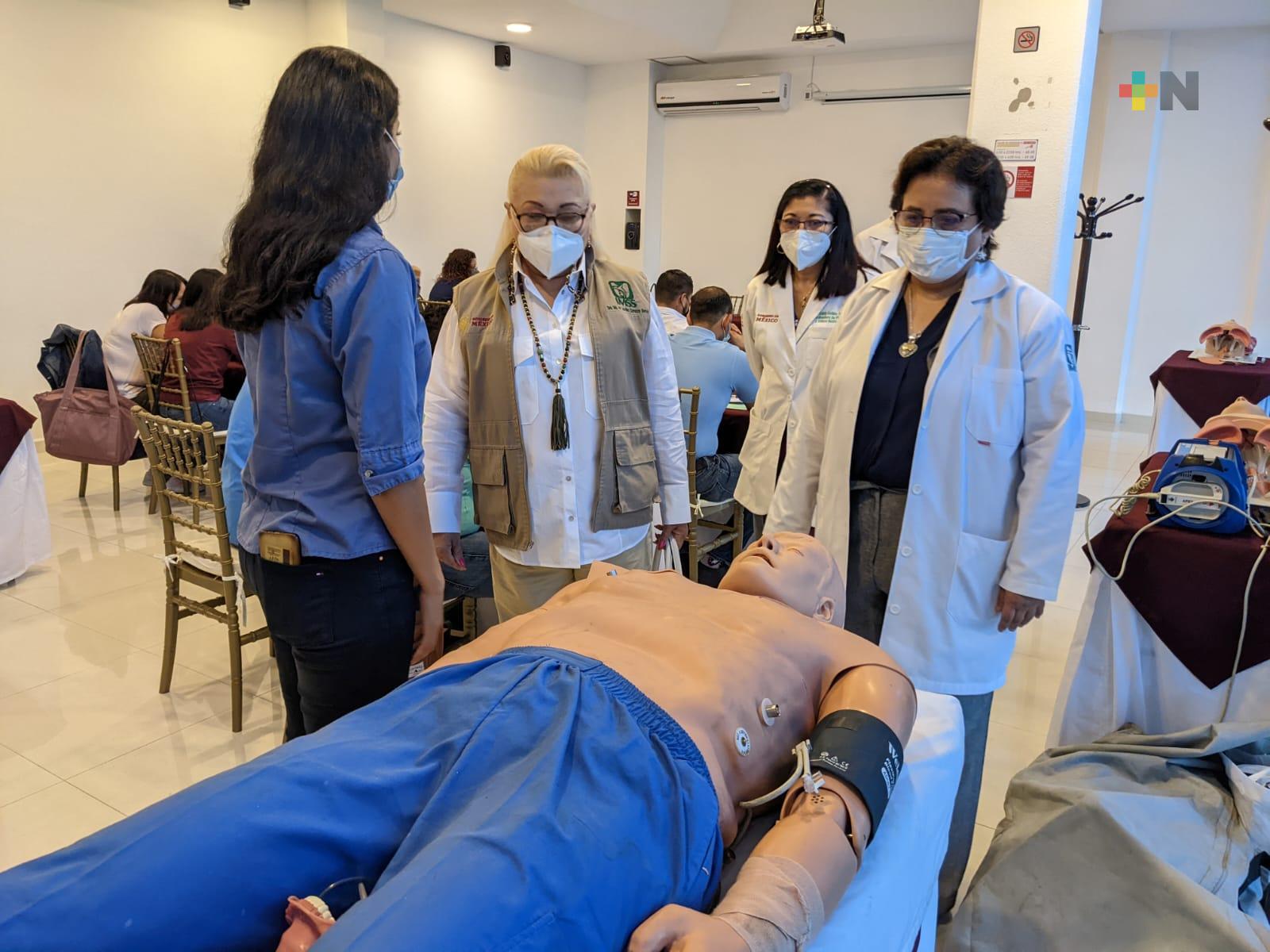 Realizó IMSS Veracruz Norte curso para optimizar atención en pacientes con urgencias cardiovasculares