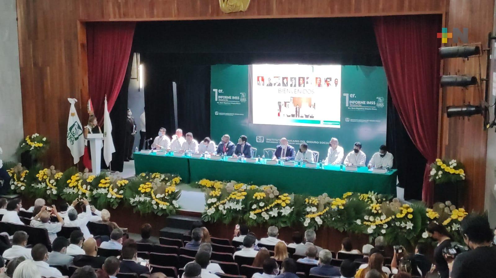 Delegada de IMSS Veracruz Sur rinde informe y presenta plan de trabajo