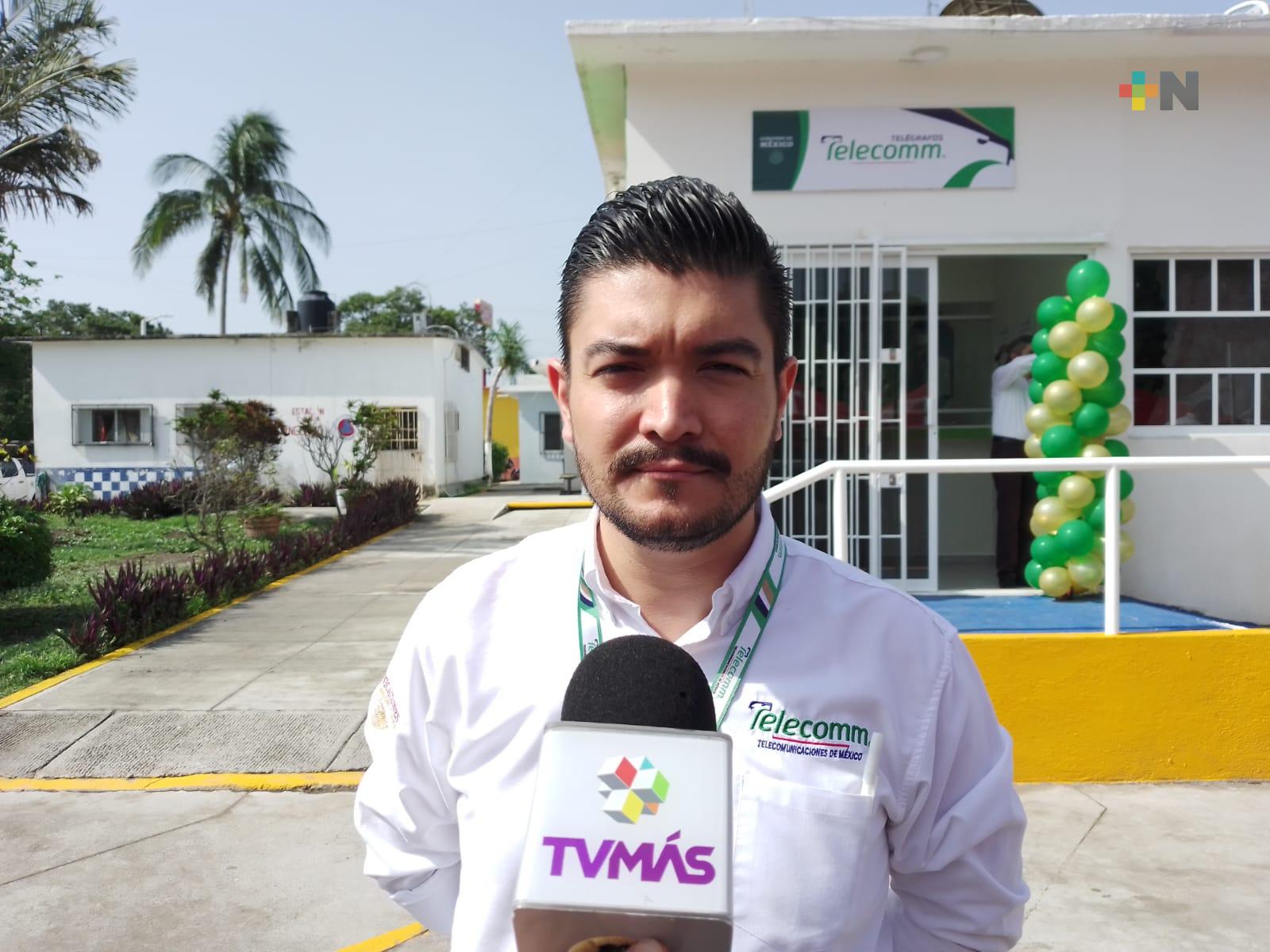 Para finales de 2022, Telecomm tendría 120 oficinas en el estado de Veracruz