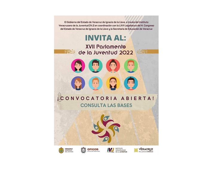 Emiten convocatoria para participar en el XVII Parlamento de la Juventud