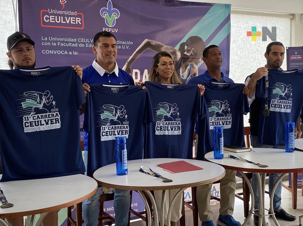 Presentan la Carrera CEULVER “Juntos vs La Obesidad”