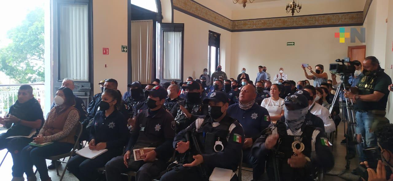 Imparten curso a policías de Coatepec, Xico y Teocelo de primer respondiente y puesta a disposición