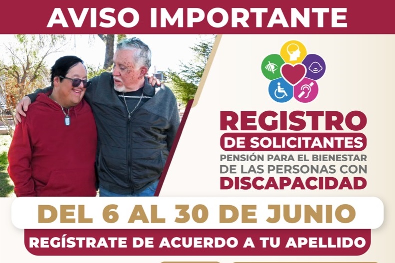 Inició registro a la Pensión Universal para Personas con Discapacidad Permanente en 13 estados