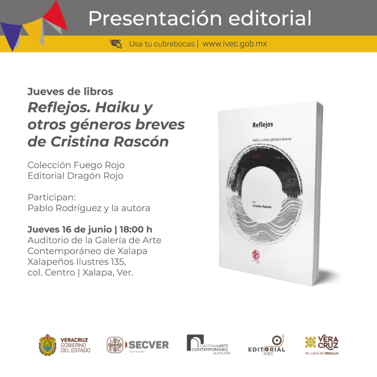 Presenta IVEC el libro Reflejos, título de Cristina Rascón