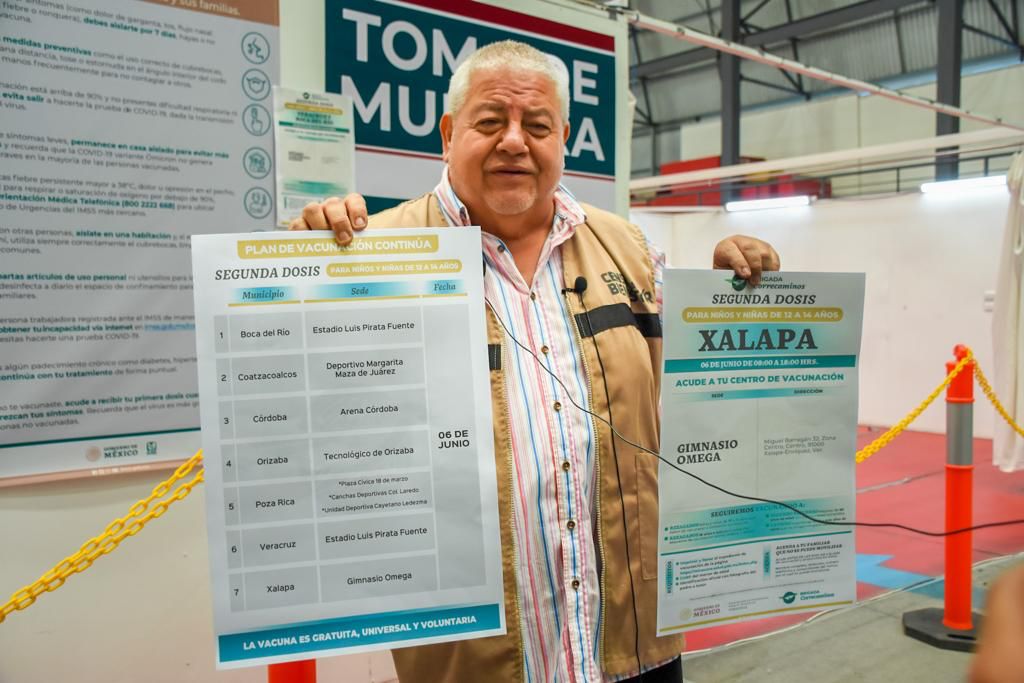 Arrancan operativos para aplicar segunda dosis a los de 12-14 años en seis municipios del Estado