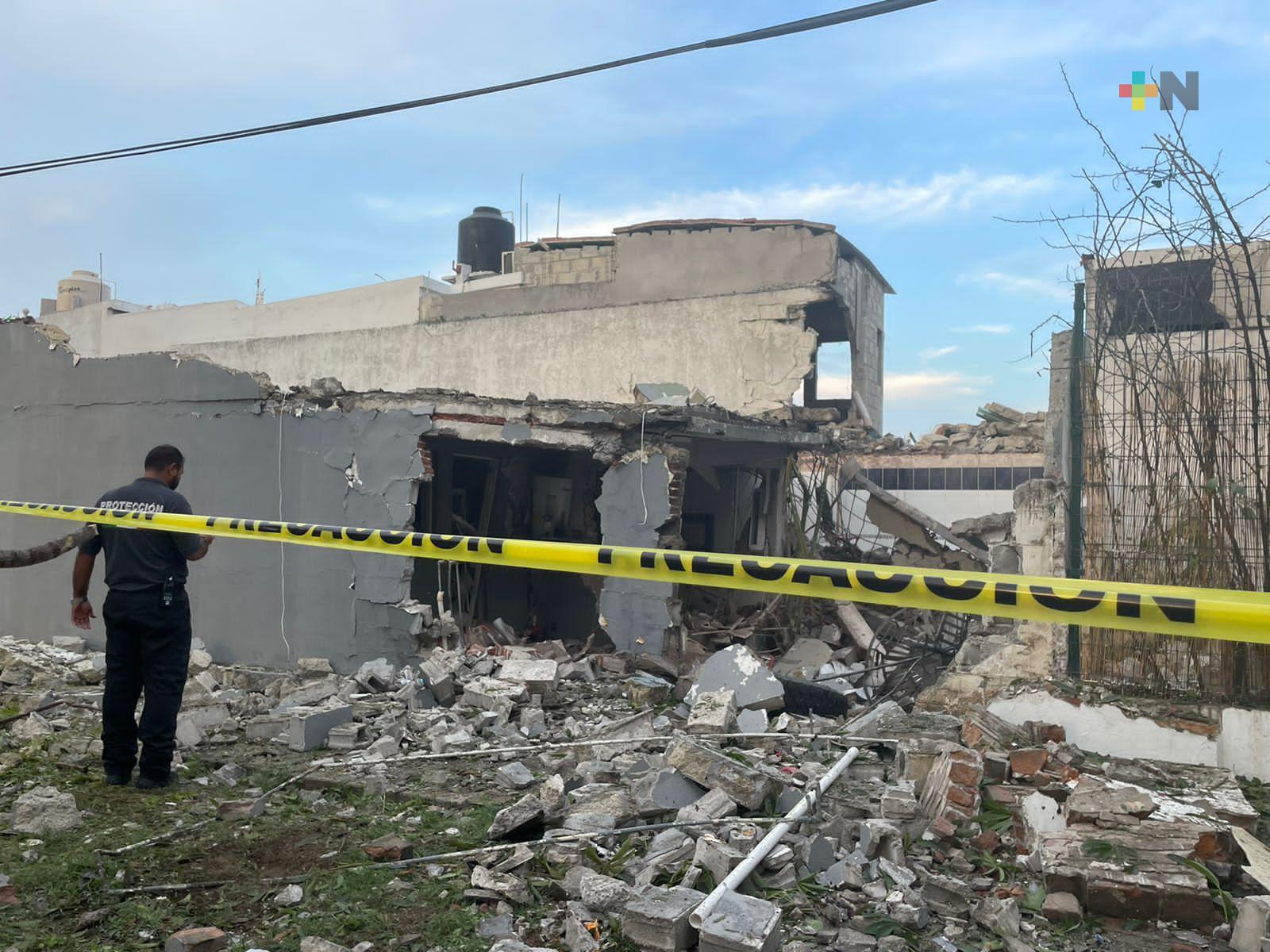 Se registra fuerte explosión en Fraccionamiento Hípico, de Boca del Río
