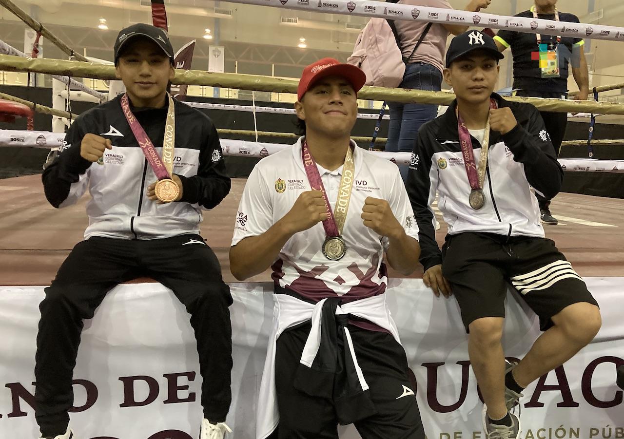 Dos platas y un bronce suman boxeadores veracruzanos en Nacionales Conade
