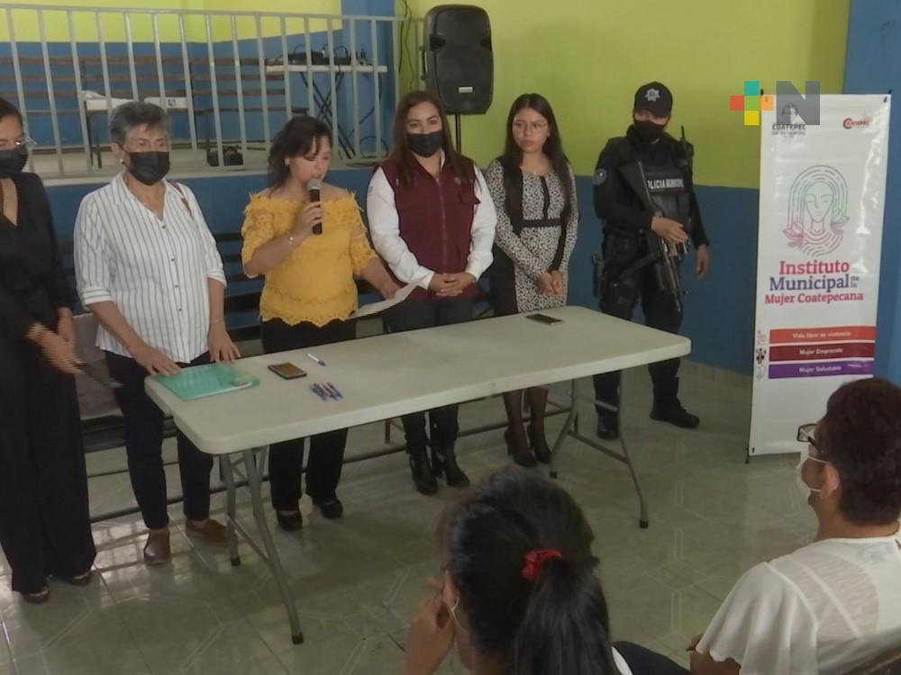 Instalan Red de Mujeres por la Paz en Tuzamapan, municipio de Coatepec