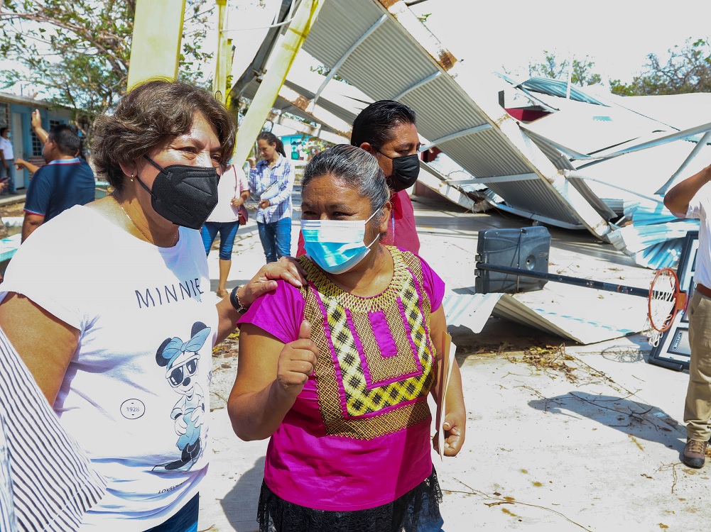 Respalda SEP recuperación de planteles escolares afectados por Agatha en Oaxaca