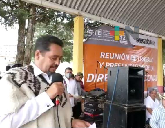 SNTE realizó reunión con docentes de cinco municipios del norte de Veracruz