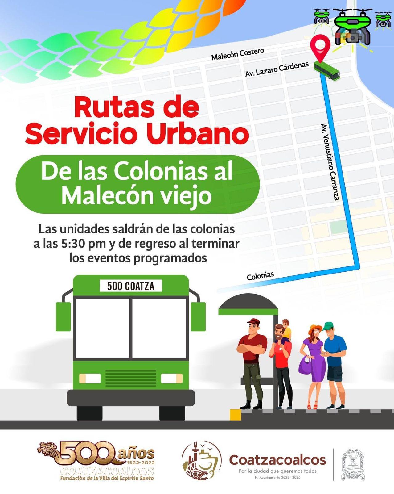 Transportistas también se beneficiaron con festejos por los 500 años de Coatzacoalcos