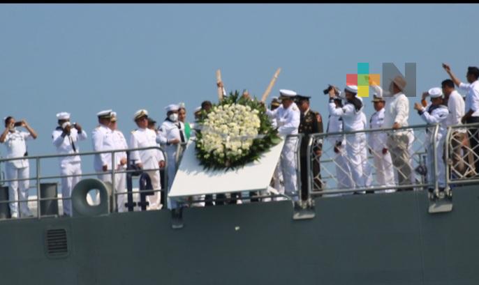 Realizan en Tuxpan ceremonia por 80 años de la Marina Nacional