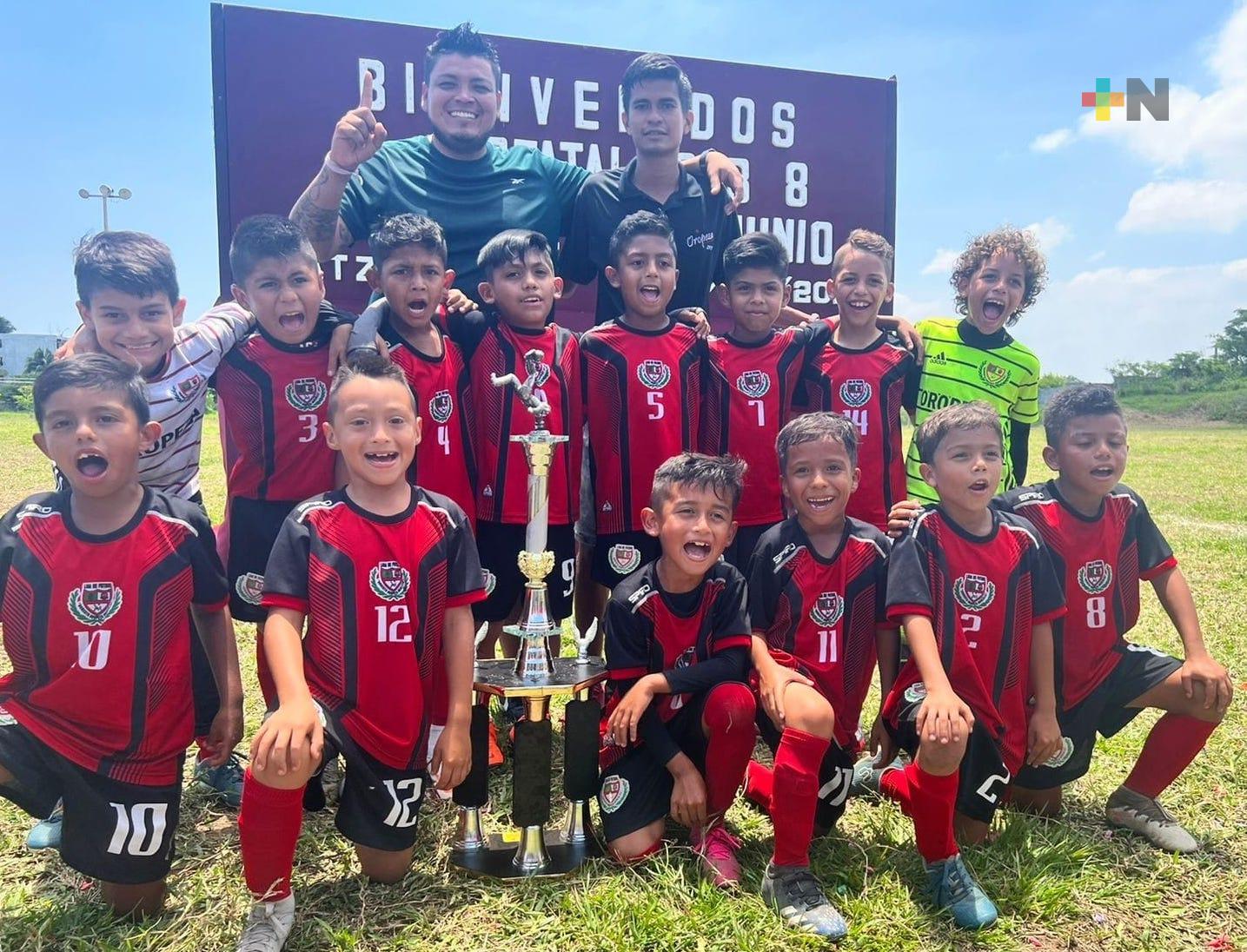 Selección de Liga Oropeza conquista título estatal Sub-8, en Coatzacoalcos