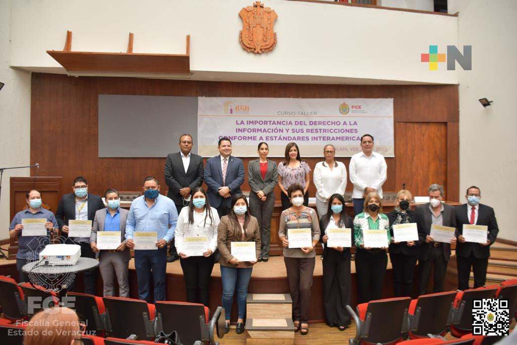 IVAI capacita a personal de la Fiscalía General del Estado