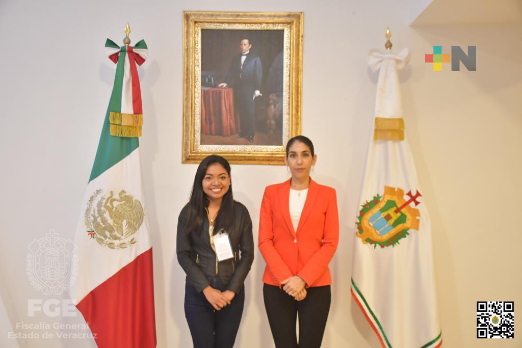 Titular de FGE sesionó con la vocal de la Comisión de Vigilancia, Elizabeth Cervantes