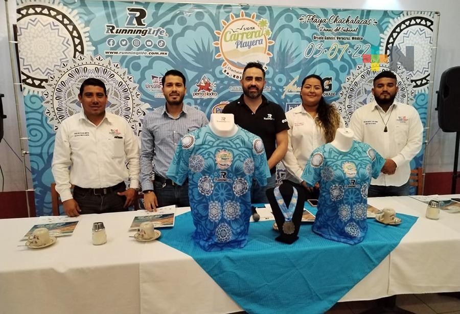 Presentan la quinta edición de la Carrera Playera de Chachalacas