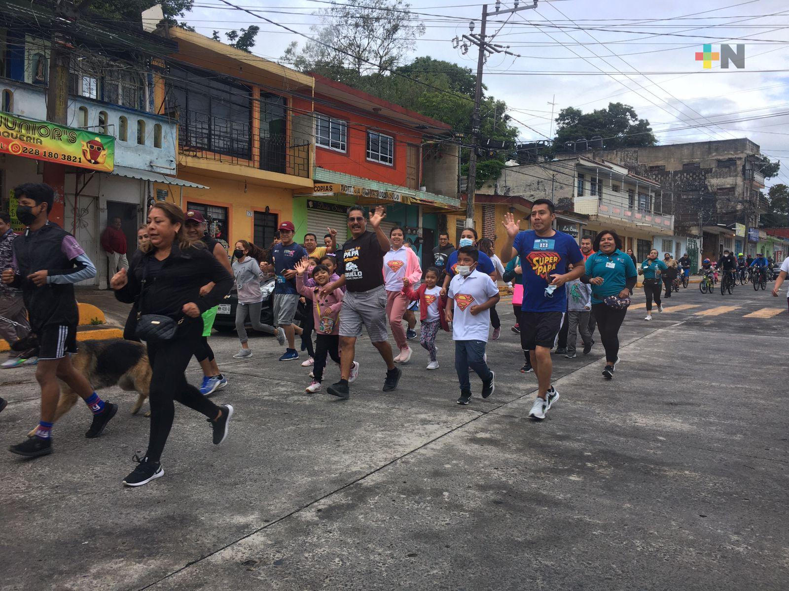 Con actividades deportivas celebran a los papás, en Banderilla