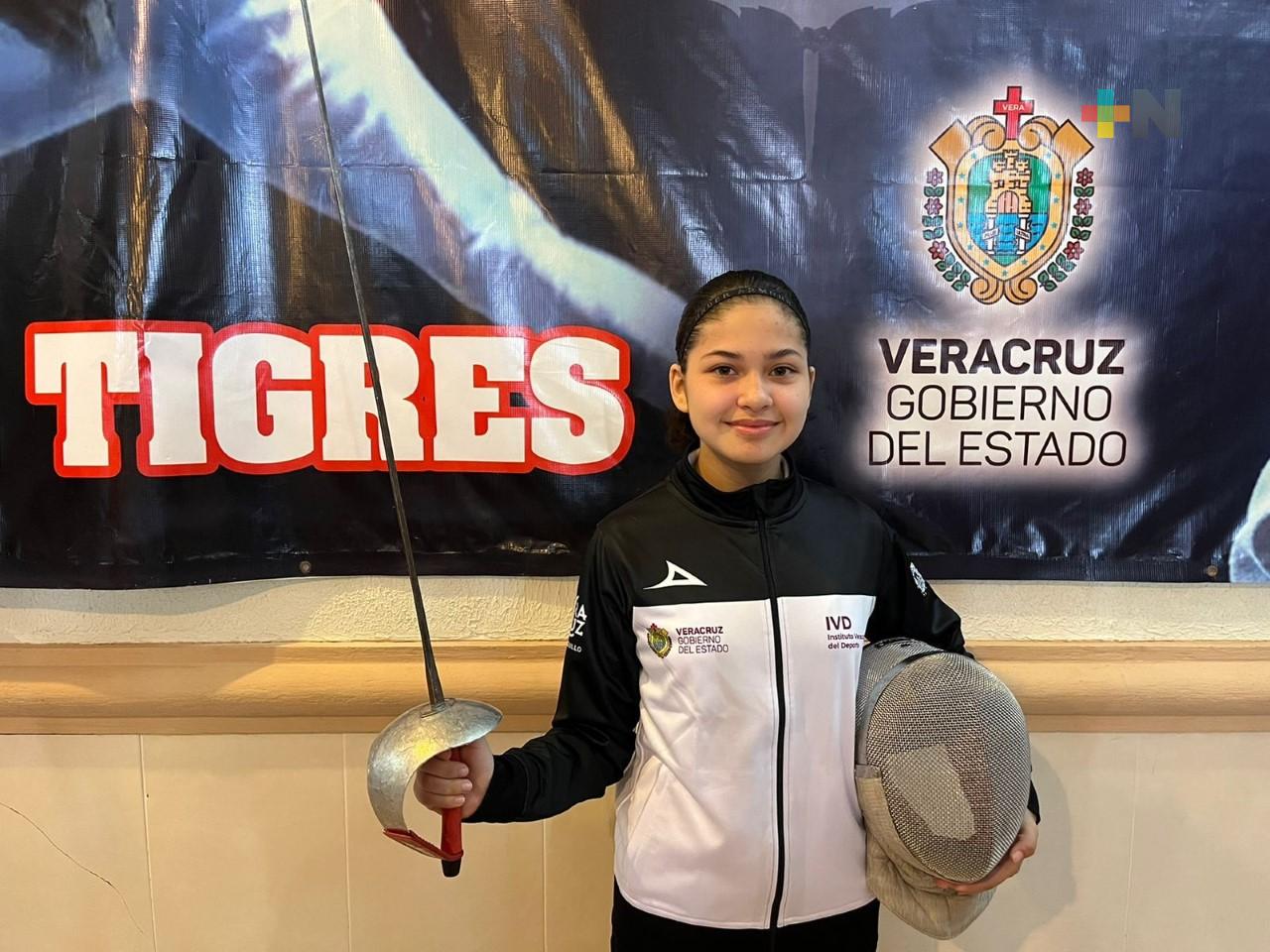 Esgrimista Andrea Álvarez, lista para los Nacionales CONADE