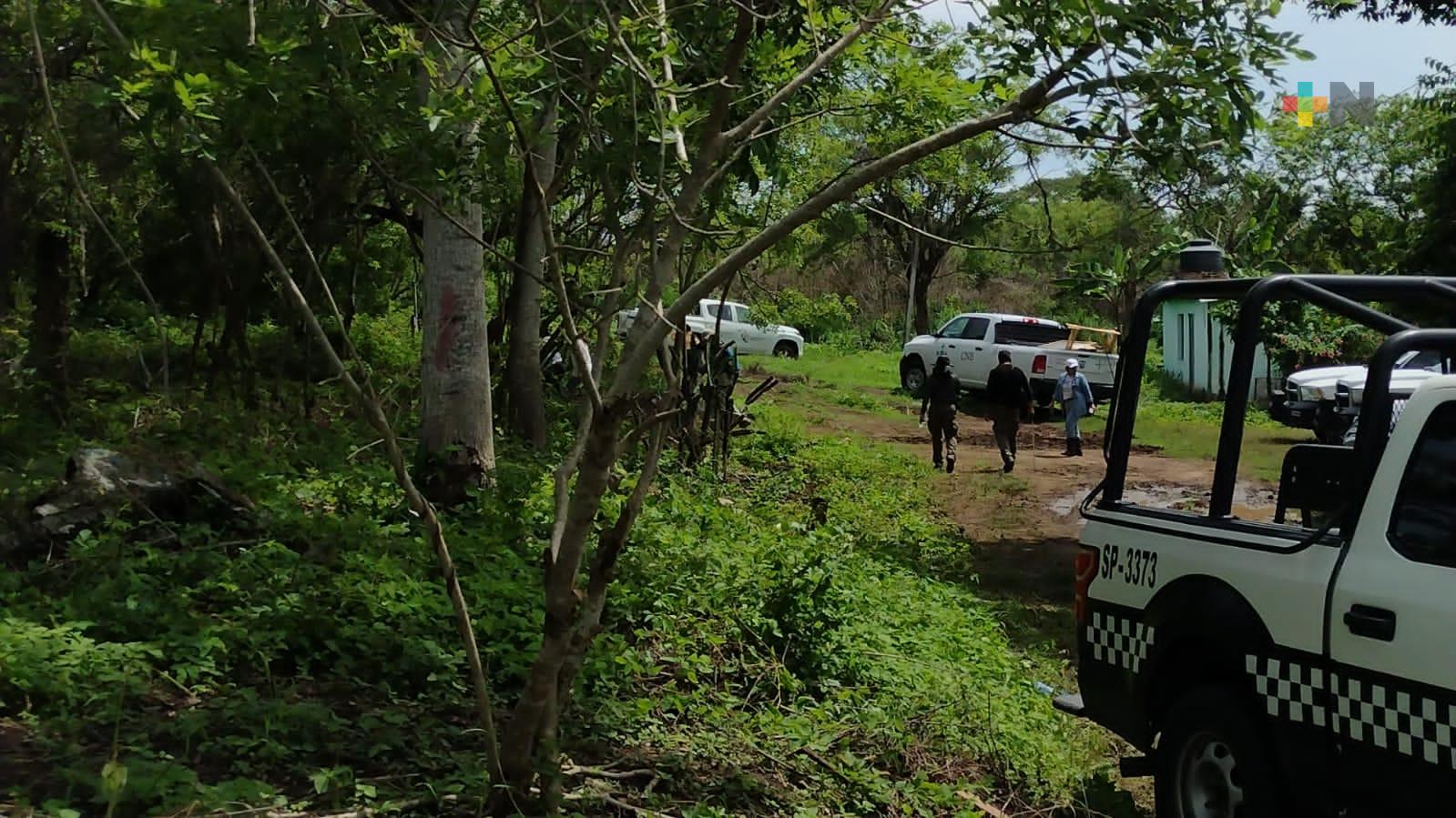 Operativo de búsqueda de restos humanos en municipio de Medellín de Bravo