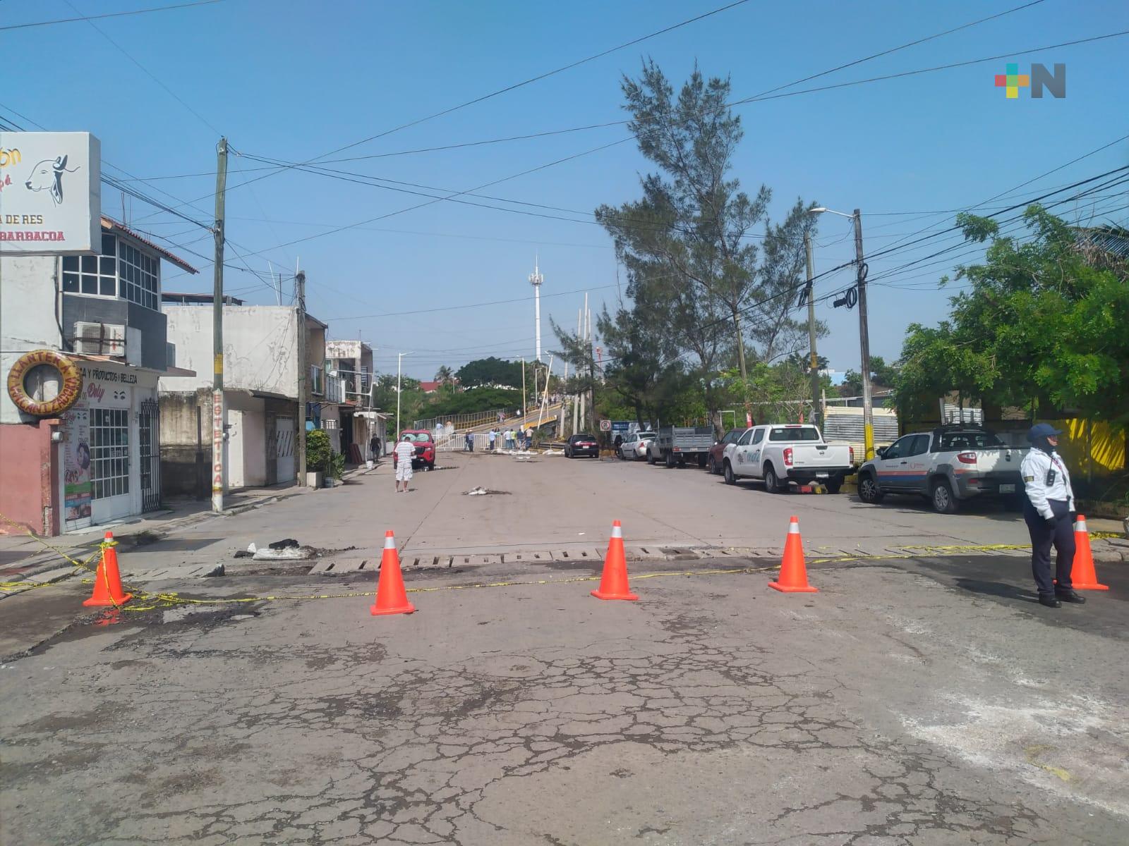 Continuará cerrada circulación vehicular del puente Torrentes de Veracruz