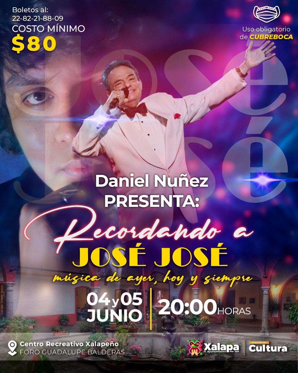 Daniel Núñez interpretará música de José José en Centro Recreativo Xalapeño