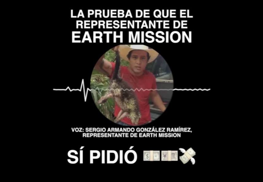 Pidió dinero y auto, Earth Mission a Gobierno del Estado