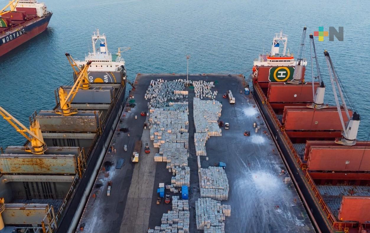 Aumentan sus operaciones los Puertos de Veracruz y Lázaro Cárdenas, en primer cuatrimestre del 2022