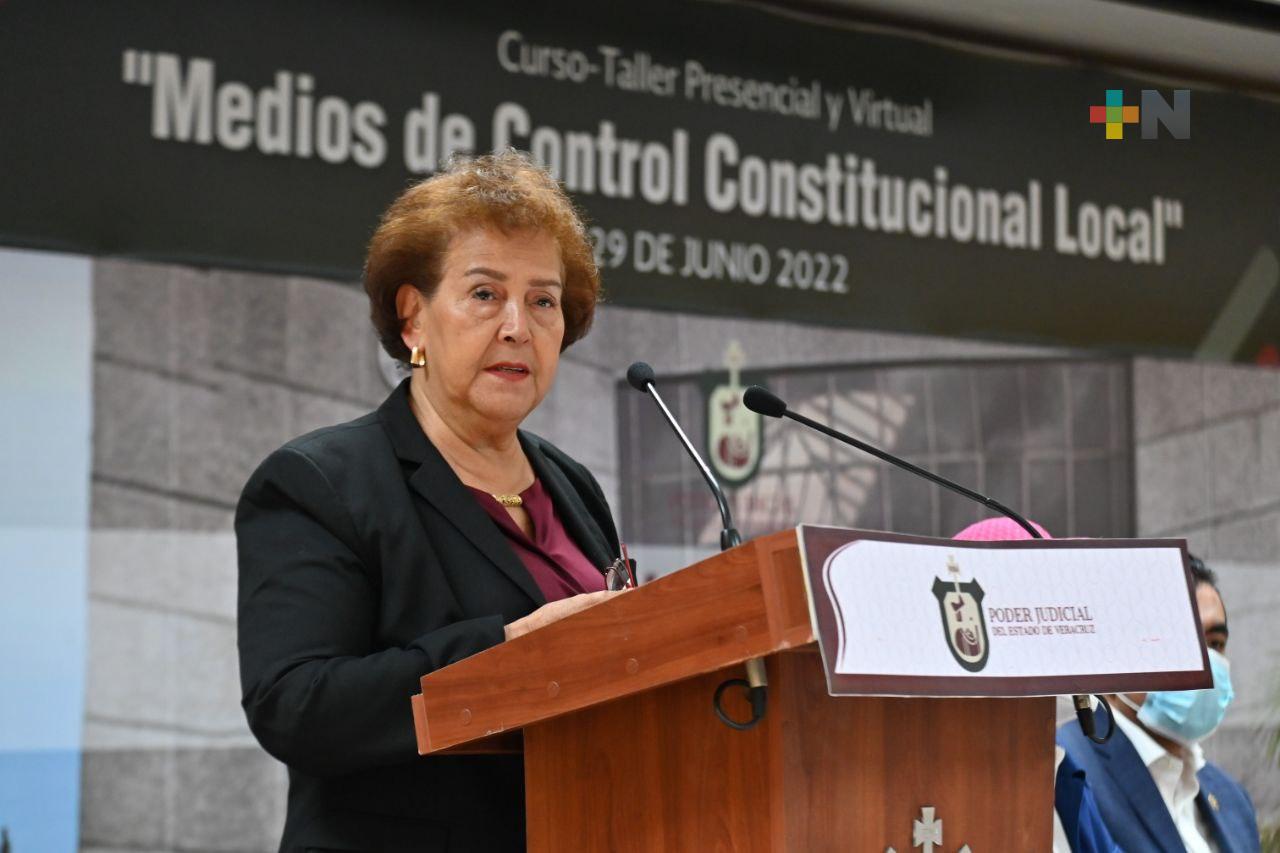 Inaugura Magistrada presidenta curso sobre Medios de Control Constitucional Local