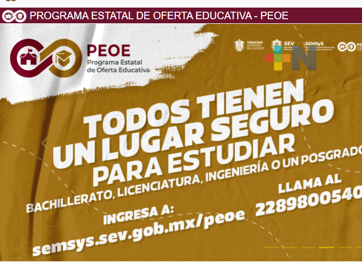Programa Estatal de Oferta Educativa ofrece lugares todo el año: Jorge Uscanga