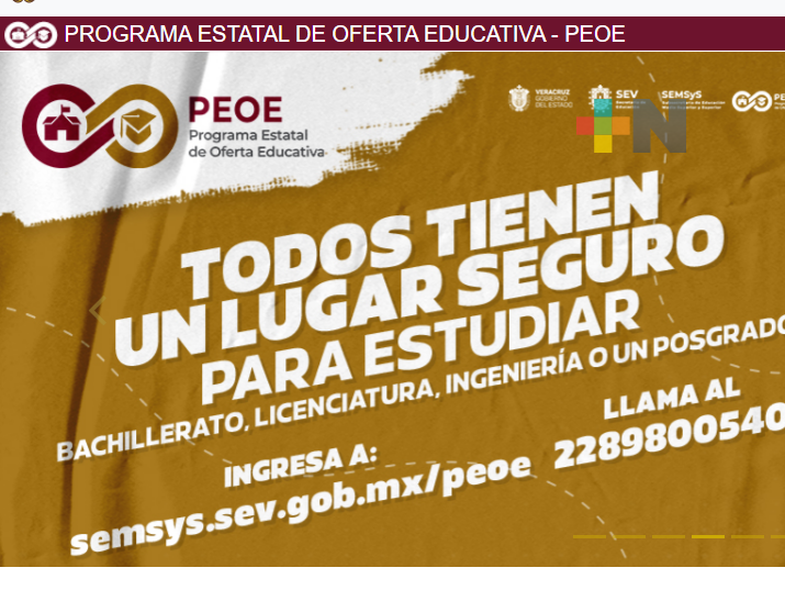 Programa Estatal de Oferta Educativa brinda opciones para continuar estudios en Veracruz