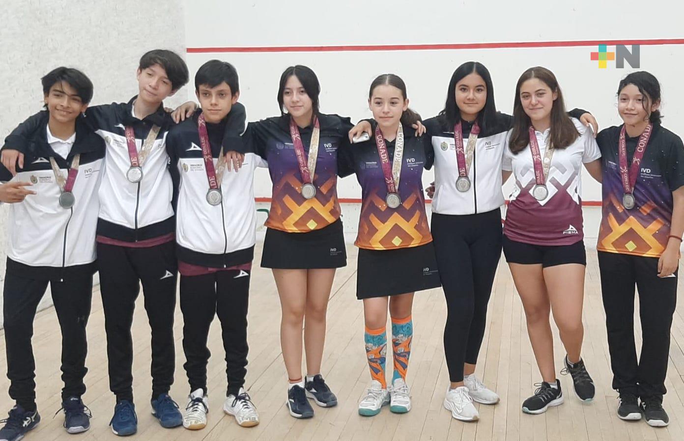 Finaliza Veracruz con tres medallas de plata en squash