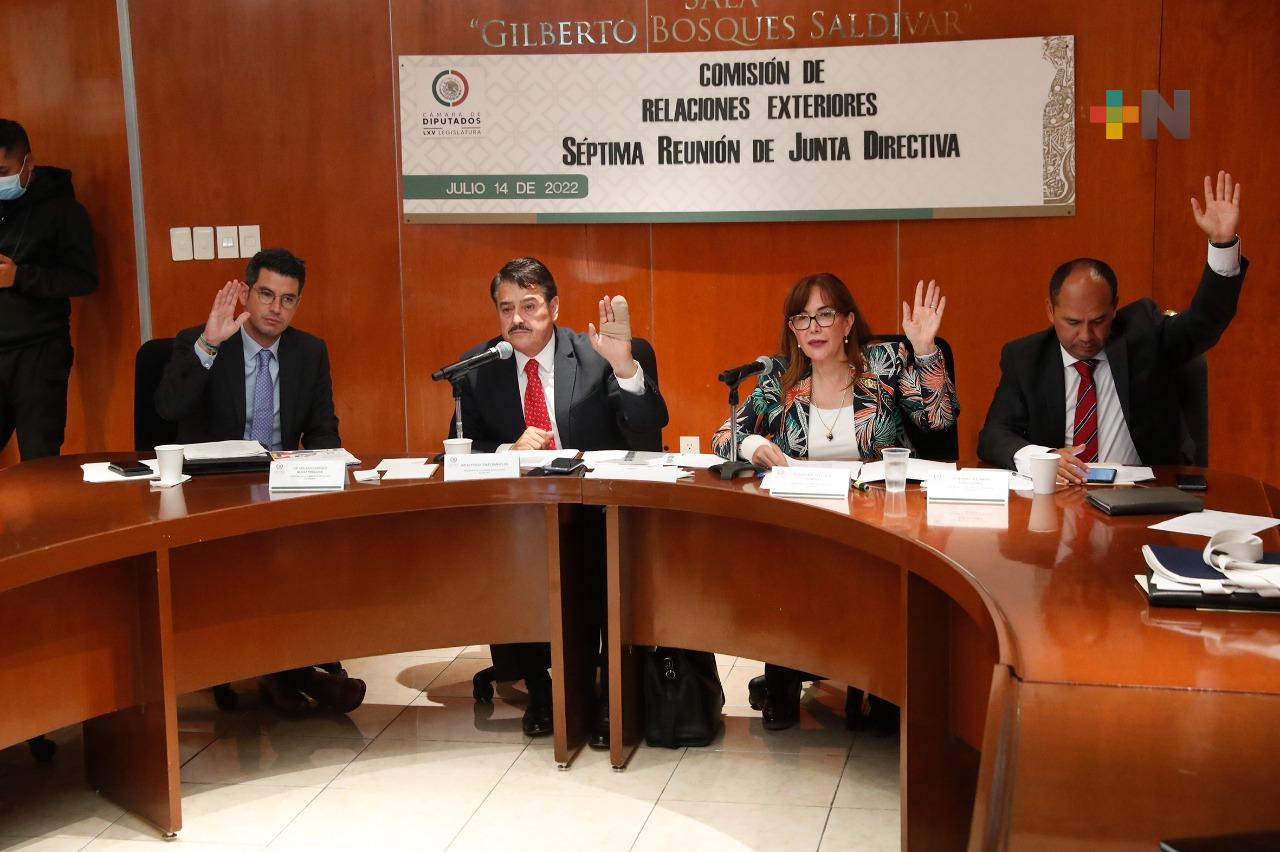 Comisión de Relaciones Exteriores solicitará diálogo con autoridades de EUA para analizar la emisión de visas