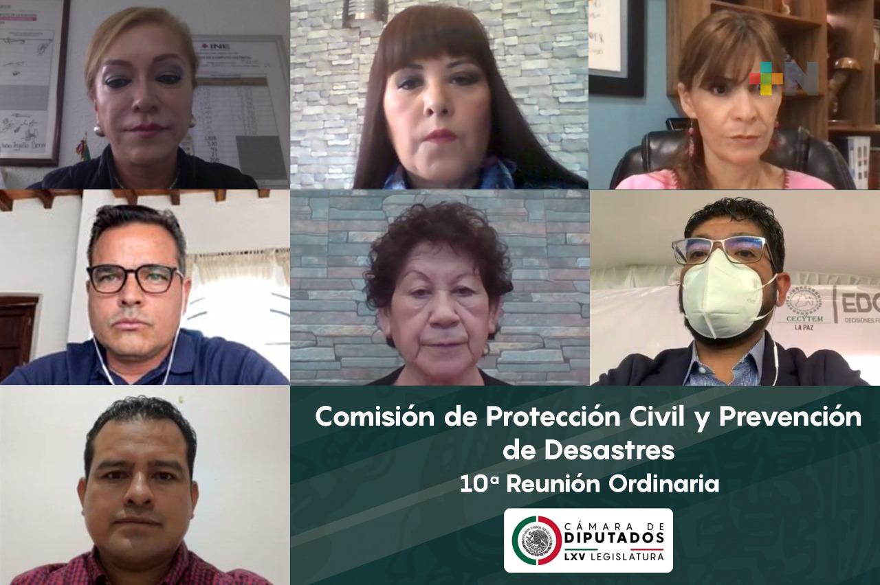 Diputadas y diputados se reunirán con la Coordinación Nacional de Protección Civil