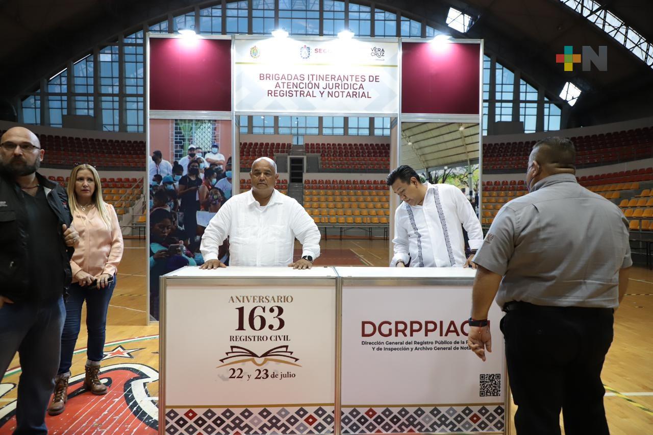 Listo el Auditorio Benito Juárez para las Brigadas Itinerantes del Registro Civil