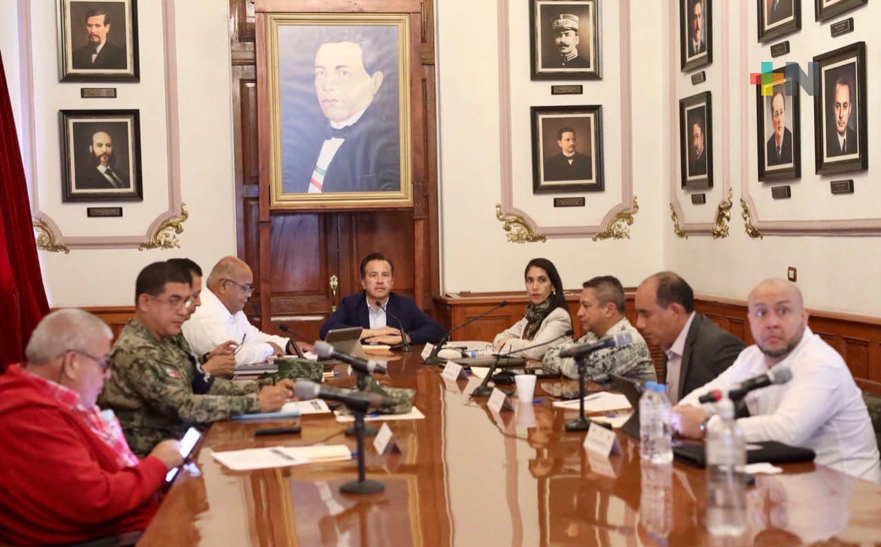 Gobernador presidió la Mesa para la Construcción de la Paz, en Xalapa