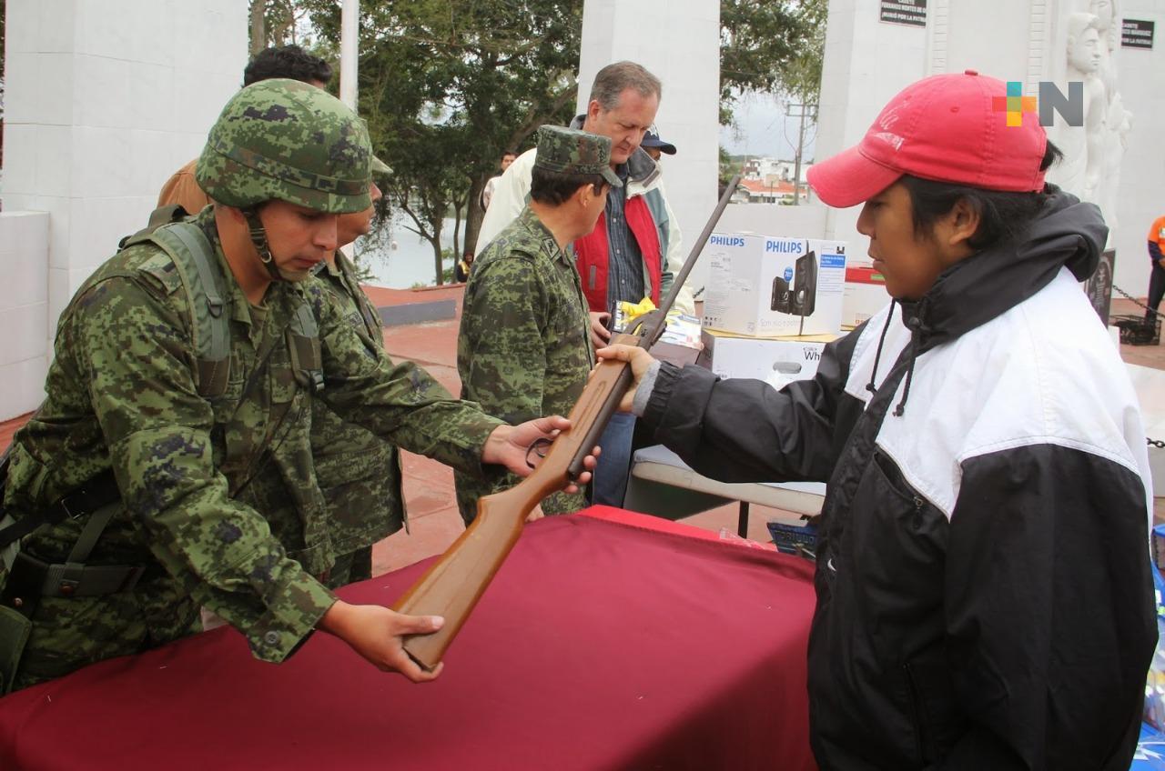 Mañana inicia programa de canje de armas 2022 en Tuxpan
