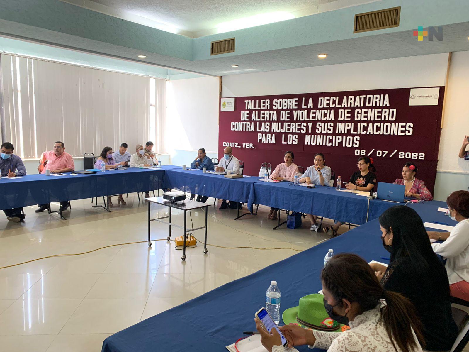 En Coatzacoalcos celebraron taller sobre declaratoria de alerta de violencia de género