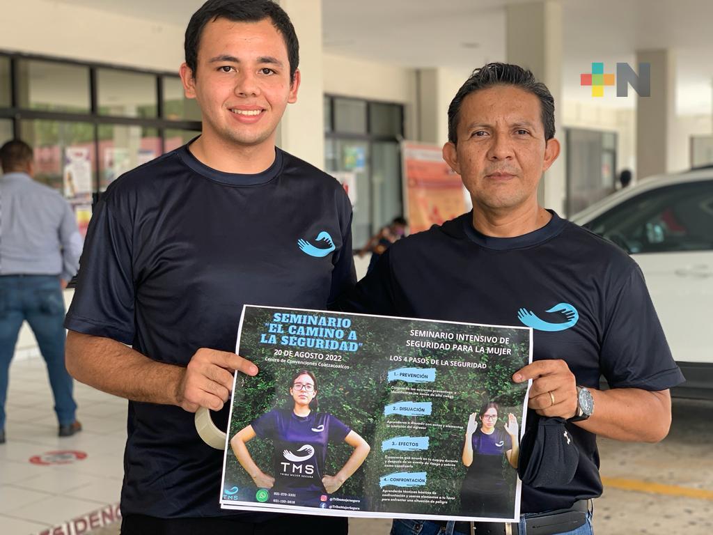Invitan a mujeres al seminario “El camino a la seguridad” en Coatzacoalcos