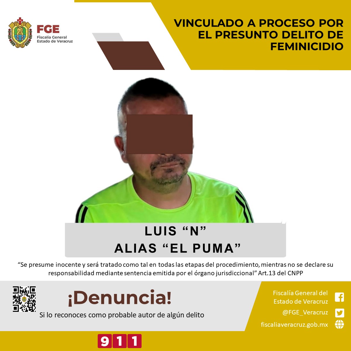 Vinculan a proceso a presunto feminicida en Cosoleacaque