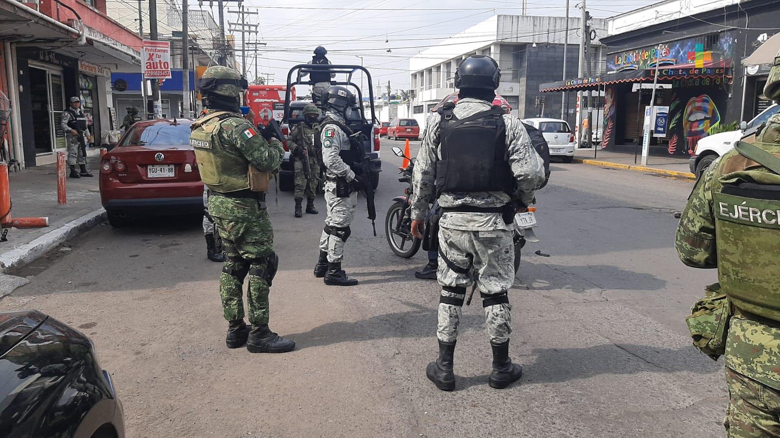 Sedena y Guardia Nacional refuerzan seguridad en mercados del municipio de Veracruz