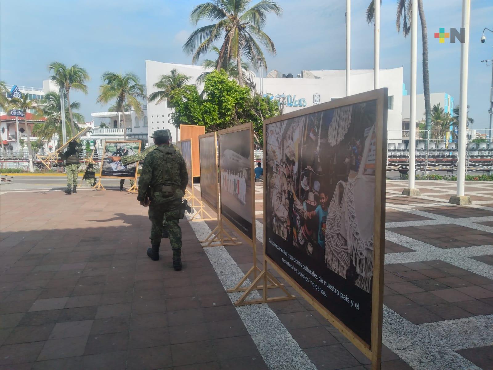 En municipio de Veracruz, Sedena realiza exposición fotográfica