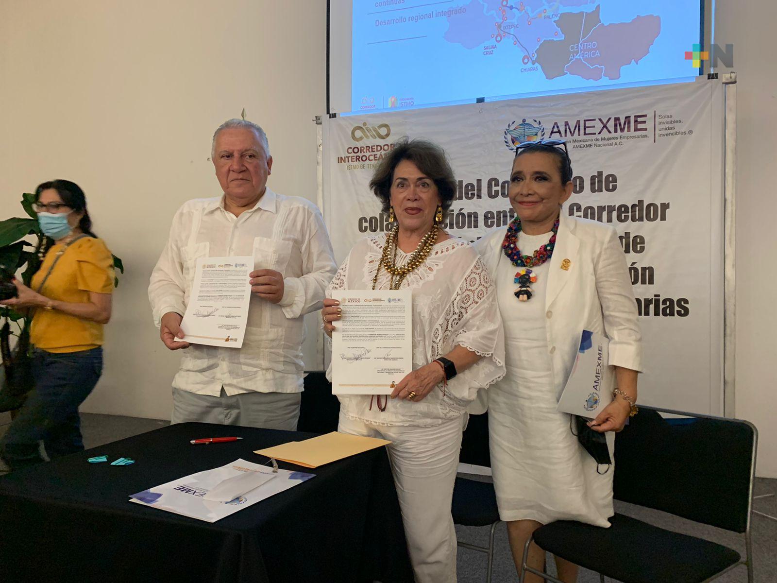 Firman convenio Amexme de Coatzacoalcos con Corredor Interoceánico del Istmo de Tehuantepec