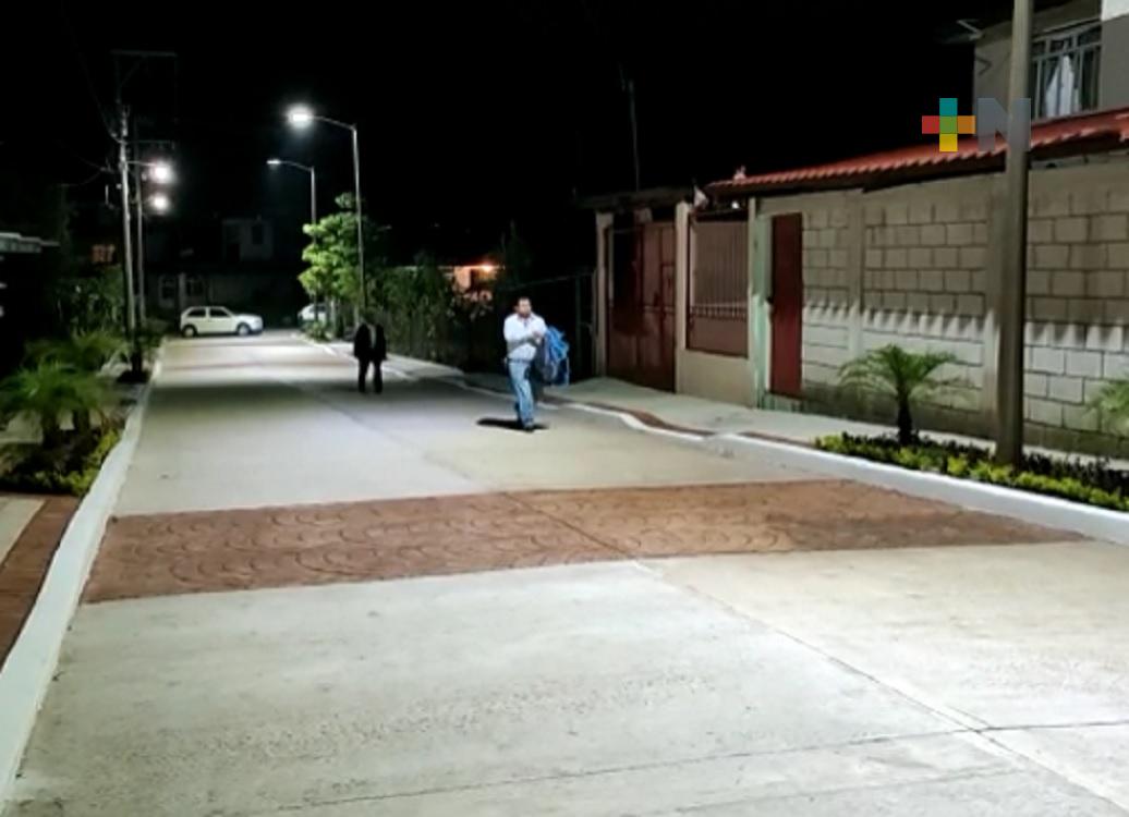 Entrega administración municipal de Chocamán primeras obras públicas del 2022